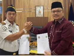 Lapas Kelas IIB Lubuk Basung Laksanakan (MoU) Dengan Kementerian Agama, Kabupaten Agam, Tentang Pembinaan Keagamaan Bagi WBP