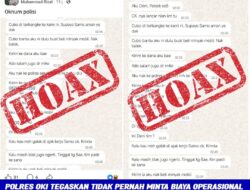 Waspada Modus Penipuan! Polres OKI Pastikan Tidak Pernah Minta Dana Lewat Dompet Digital