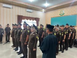 Rotasi Jabatan, Kajari Way Kanan Lantik Kasubagbin dan Jajaran Kasi Baru