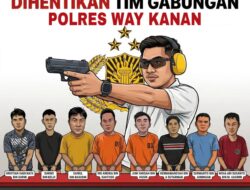 Pelarian 8 Buron Berhasil Dihentikan Tim Gabungan Polres Way Kanan