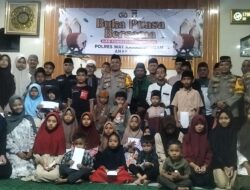 Buka Puasa Bersama, Polres Waykanan  Beri Santunan Ke Anak Yatim