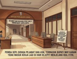 Hari Kejepit Jelang Lebaran, Kantor Pemerintah Way Kanan Sepi Pejabat