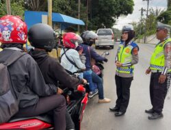Pantau Arus Balik Lebaran 1447 H, Polres Way Kanan Himbau Pengguna Jalan dan Sampaikan Layanan 110