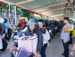 Lebaran Berangsur Usai, Polisi Tetap Berjaga: Ratusan Personel Amankan Arus Balik di Lampung Selatan