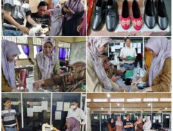 Pertama di Sumsel – SMKN 2 Kayuagung Berinovasi, Mengawinkan Kriya Batik Tekstil dengan Kriya Kulit dalam Karya Sepatu