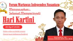 Ketua Umum DPP For-WIN Aminudin, Ucapkan Selamat Hari Kartini