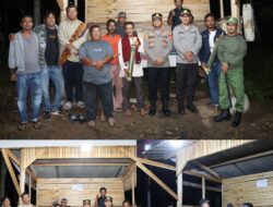 Polres Way Kanan Sambangi Pos Kamling Ajak Warga Aktif Jaga Kamtibmas