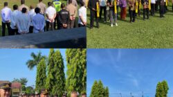 Rangkul Elemen Masyarakat, Polres Way Kanan Gelar Apel Sabuk Kamtibmas dan Bagikan Kentongan