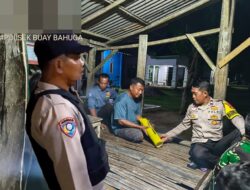 Bhabinkamtibmas Sambangi Pos Ronda di Suka Bumi Way Kanan