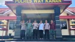 Sinergi Jaga Keamanan dan Kelestarian Hutan, Kepala UPT KPH Bukit Punggur Silahturahmi di Polres Way Kanan