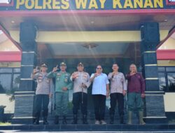 Sinergi Jaga Keamanan dan Kelestarian Hutan, Kepala UPT KPH Bukit Punggur Silahturahmi di Polres Way Kanan