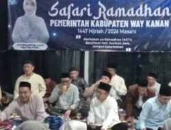 Pemkab Way Kanan Gelar Safari Ramadan, Bagikan Bantuan ke Anak Yatim dan Lansia