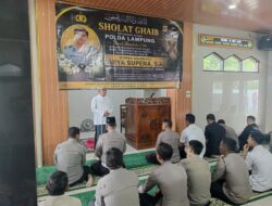 Polres Way Kanan Gelar Salat Gaib Untuk Bripka (Anumerta) Arya Supena, S.H.