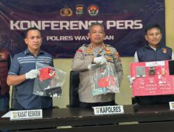 Dalam Sehari, Polres Way Kanan Bekuk Pelaku Tindak Pidana Penipuan, Narkotika Hingga Tambang Illegal 