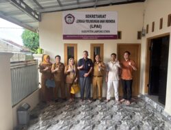 ‎Tim Kesbangpol Lampung Utara Kunjungan sekaligus verifikasi di Sekretariat LPAI Lampung Utara