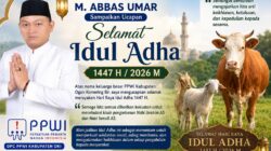Ketua PPWI Sumsel M. Abbas Umar Sampaikan Ucapan Selamat Idul Adha 2026: Mari Tingkatkan Kepedulian dan Pengorbanan
