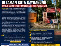 Pol PP Lakukan Pendataan Pedagang di Taman Kota Kayuagung – Publik Menantikan Transparansi dari Pemkab OKI