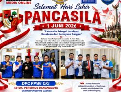 Ketua DPC PPWI OKI Bersama Pengurus dan Anggota Ucapkan Selamat Hari Kelahiran Pancasila 1 Juni 2026