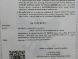 LEMBAGA BANTUAN HUKUM MAHASISWA INDONESIA RESMI TERDAFTAR DAN SIAP MENGABDI UNTUK MASYARAKAT
