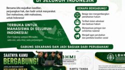 LEMBAGA BANTUAN HUKUM MAHASISWA INDONESIA RESMI TERDAFTAR DAN SIAP MENGABDI UNTUK MASYARAKAT