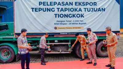 Pemprov Lampung Dorong Nilai Tambah, Ribuan Ton Tapioka Diekspor ke Tiongkok