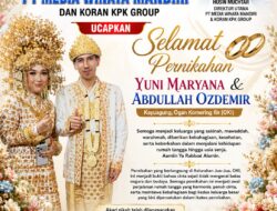 PT Media Winata Mandiri dan Koran KPK Group Ucapkan Selamat atas Pernikahan Yuni Maryana dan Abdullah Ozdemir