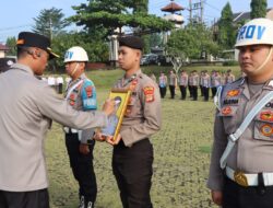 Polres Lampung Utara Gelar Upacara PTDH, Kapolres Tegaskan Komitmen Jaga Marwah Institusi