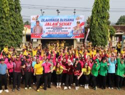 Sambut Hari Bhayangkara ke-80, Polres Way Kanan Gelar Olahraga Bersama dan Dukung Ketahanan Pangan