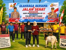 Hari Bhayangkara ke-80 Meriah, Polres Way Kanan Tebar Kepedulian dan Perkuat Kebersamaan