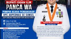 Bupati Ogan Ilir Panca WA Pimpin Acara Pengukuhan DPC ABPEDNAS se-Sumsel, Siap Dukung Penguatan Tata Kelola Desa