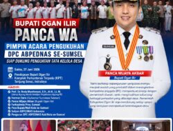 Bupati Ogan Ilir Panca WA Pimpin Acara Pengukuhan DPC ABPEDNAS se-Sumsel, Siap Dukung Penguatan Tata Kelola Desa