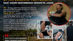 Breaking News! Calon Ketua Kelompok Tani Merdeka Indonesia di Air Sugihan Tertembak Saat Hadiri Musyawarah Sengketa Lahan