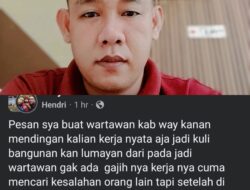 Tuduh Wartawan Terima Suap, Hendri Diminta Buktikan Ucapan atau Hadapi UU ITE