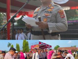 Kapolres Way Kanan Pimpin Upacara Kenaikan Pangkat 44 personel Periode 1 Juli 2026