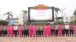 HARU DAN BANGGA MEWARNAI PAGI DI MAPOLRES DUMAI, 52 PERSONEL RESMI NAIK PANGKAT