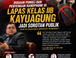 Dugaan Pungli dan Penyewaan Handphone di Lapas Kelas IIB Kayuagung Jadi Sorotan, Praktisi Hukum Minta Investigasi Transparan