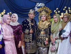 Resepsi Pernikahan Nabilla dan Yayan Berlangsung Khidmat, Dihadiri Lima Pendawa dan Tokoh Masyarakat
