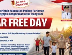 Dinas Pariwisata Padang Pariaman Gelar Kegiatan Car Free Day, Minggu 19 Juli 2026 di Pantai Ketaping