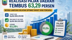 Realisasi Pajak Daerah Lampung Selatan Tembus 63,29 Persen, BPPRD Optimistis Target 2026 Tercapai