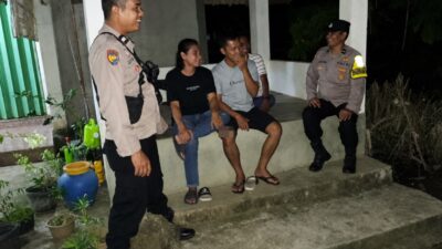 Polsek Bumi Agung Cek Ronda Malam dan Sosialisasikan Layanan 110 melalui Sabuk Kamtibmas
