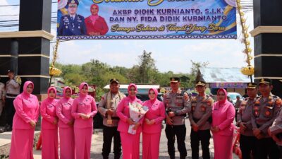 Pisah Sambut Kapolres Way Kanan Berlangsung Khidmat, Tunggul Wira Bhakti Ramik Ragom Resmi Beralih