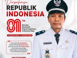 Kepala Desa Lubuk Sanai, Mutriadi, Ucapkan Dirgahayu RI ke-i 81