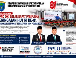 DPRD OKI Gelar Rapat Paripurna Peringatan HUT RI ke-81, Teguhkan Semangat Persatuan dan Pembangunan