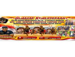 Semarakkan HUT RI ke-81, DPC LSM GEMPUR Lampung Utara Gelar Pertunjukan Seni Kuda Kepang untuk Warga