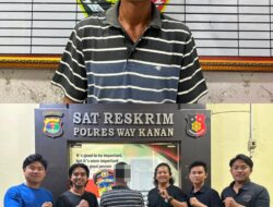 Satreskrim Polres Way Kanan Ungkap Kasus Persetubuhan terhadap Anak, Tersangka Ayah Tiri Diamankan