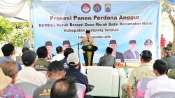 Kebun Anggur BUMDes Merak Batin Curi Perhatian Mendes PDT, Harapan Baru Ekonomi Warga Mulai Berbuah
