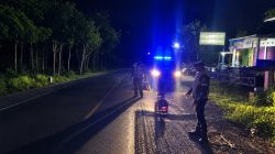 Lubang Jalan Jalinsum Umpu Kencana Ditandai Cat Putih, Satlantas Way Kanan Imbau Pengendara Waspada