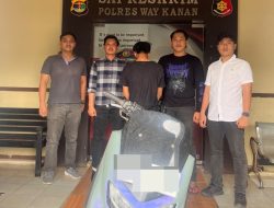 Diduga Hendak Rampas Motor di Sidoarjo Way Kanan, Pria 18 Tahun Diamankan Satreskrim Polres Way Kanan