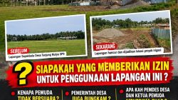 Lapangan Sepak Bola Desa Tanjung Mulya SP 9 Rusak Parah, Warga Minta Transparansi Sewa dan Perbaikan