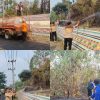 Satgas Karhutla Polres Way Kanan Bersama TNI, Damkar dan BPBD Padamkan Kebakaran Lahan di Umpu Semenguk